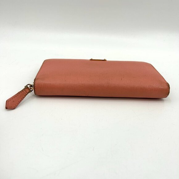 FENDI Light Barbie Pink Leather Full Zip Luxury Designer Long Wallet - Picture 3 of 12
